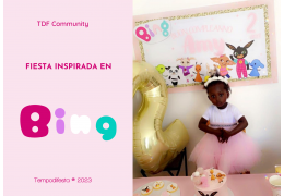 Fiesta temática inspirada en Bing en rosa 31/07/2023
