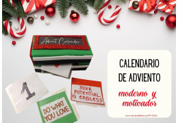 Calendario de adviento moderno y motivador. 27/11/2023