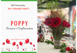 Confirmation with a poppy theme 2023/07/21