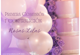 Comunión y Confirmación rosas lilas 15/05/2023