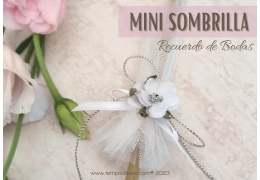 Mini sombrilla Diy Recuerdo de Bodas 25/07/2023
