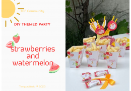 Strawberries and watermelon themed party 2023/07/14